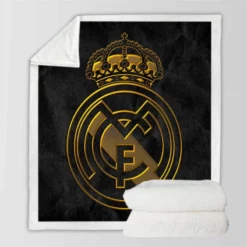 Real Madrid CF Copa del Rey Soccer Club Sherpa Fleece Blanket