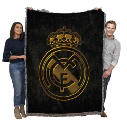 Real Madrid CF Copa del Rey Soccer Club Woven Blanket