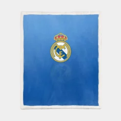 Real Madrid CF Energetic Soccer Club Sherpa Fleece Blanket 1