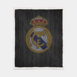 Real Madrid CF Focused Club Sherpa Fleece Blanket 1