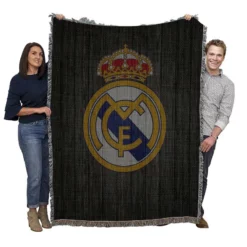 Real Madrid CF Focused Club Woven Blanket