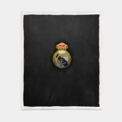 Real Madrid CF Football Logo Sherpa Fleece Blanket 1