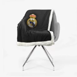 Real Madrid CF Football Logo Sherpa Fleece Blanket 2