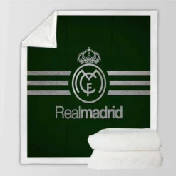 Real Madrid CF Popular Spanish Club Sherpa Fleece Blanket