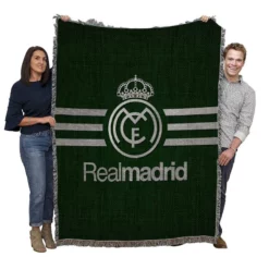 Real Madrid CF Popular Spanish Club Woven Blanket