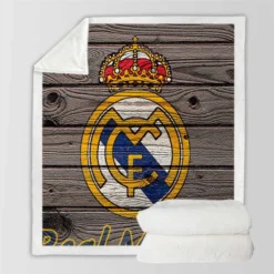 Real Madrid CF Spain Club Sherpa Fleece Blanket