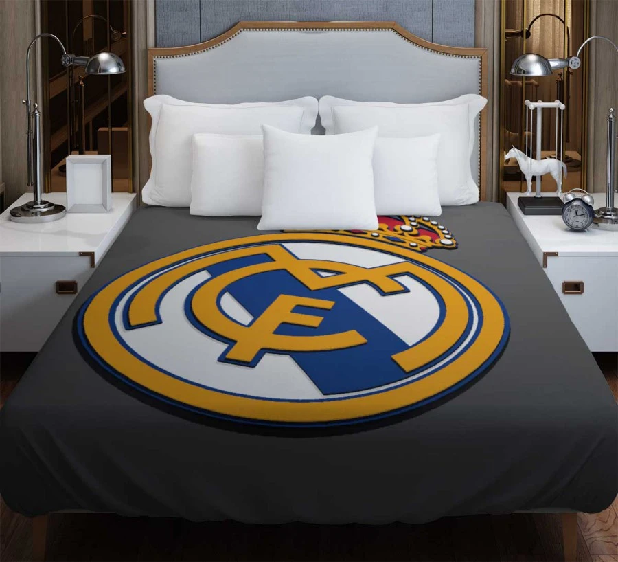 Real Madrid CF embedded logo Duvet Cover
