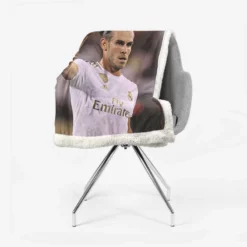 Real Madrid Club Player Gareth Bale Sherpa Fleece Blanket 2