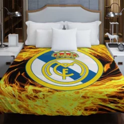 Real Madrid Fire Logo Duvet Cover