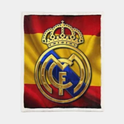 Real Madrid Inspiring Spanish Club Sherpa Fleece Blanket 1