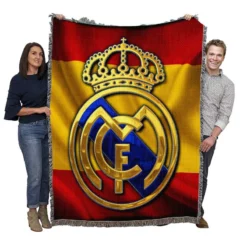 Real Madrid Inspiring Spanish Club Woven Blanket
