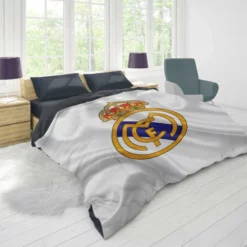 Real Madrid Logo Competitive Football Club Duvet Cover 1