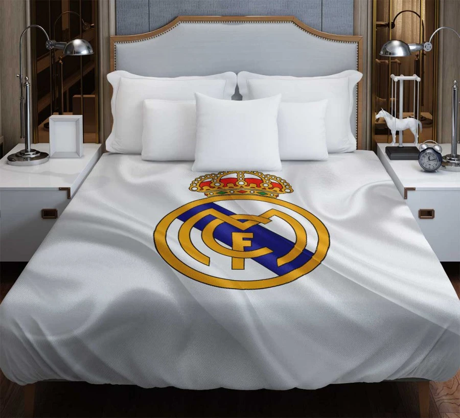 Real Madrid Logo Competitive Football Club Duvet Cover