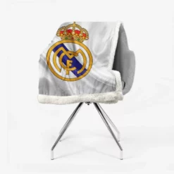 Real Madrid Logo Competitive Football Club Sherpa Fleece Blanket 2