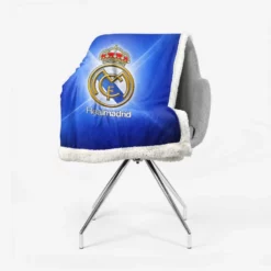 Real Madrid Logo Spain Football Club Sherpa Fleece Blanket 2