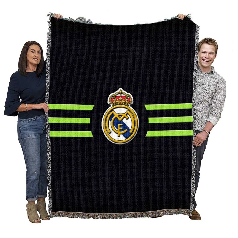 Real Madrid Logo Woven Blanket