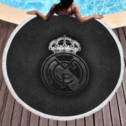 Real Madrid Passionate Club Round Beach Towel 1