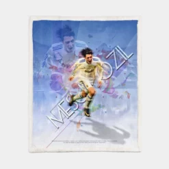 Real Madrid Soccer Player Mesut Ozil Sherpa Fleece Blanket 1