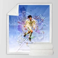 Real Madrid Soccer Player Mesut Ozil Sherpa Fleece Blanket