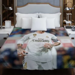 Real Madrid Soccer Player Sergio Ramos Duvet Cover