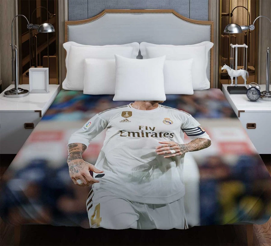 Real Madrid Soccer Player Sergio Ramos Duvet Cover