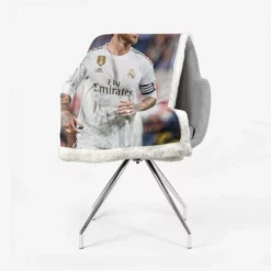 Real Madrid Soccer Player Sergio Ramos Sherpa Fleece Blanket 2