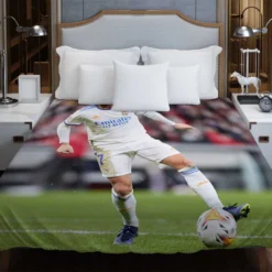 Real Madrid Star Football Player Eden Hazard Duvet Cover