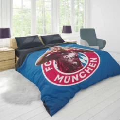 Robert Lewandowski Bayern Munich Football Player Duvet Cover 1