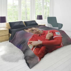 Robert Lewandowski European Cup Winners Cup Duvet Cover 1