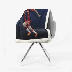 Robert Lewandowski Football Player Art Sherpa Fleece Blanket 2