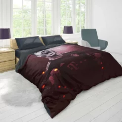 Robert Lewandowski Graceful Football Player Duvet Cover 1