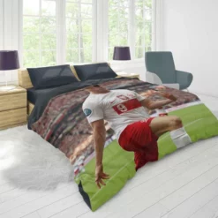 Robert Lewandowski Polish Footballer Duvet Cover 1