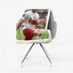 Robert Lewandowski Polish Footballer Sherpa Fleece Blanket 2