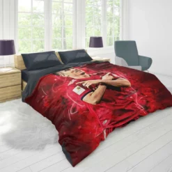 Robert Lewandowski Sports Player Duvet Cover 1