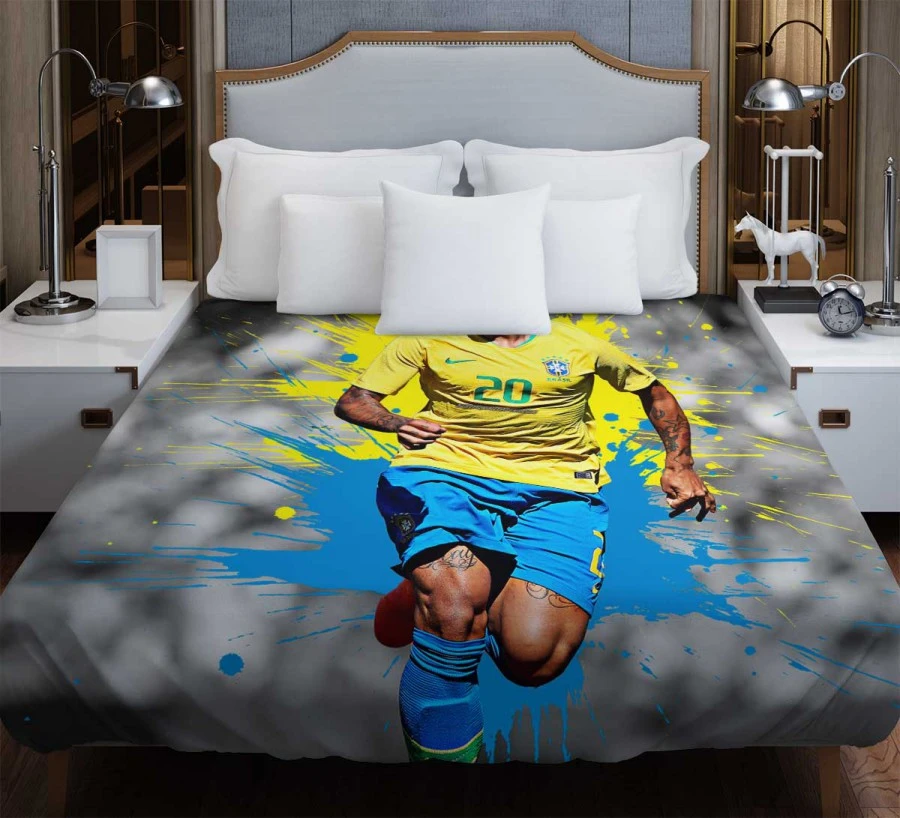 Roberto Firmino fastidious Brazil Footballer Duvet Cover