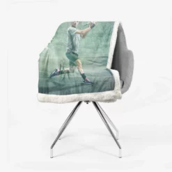 Roger Federer Davis Cup Tennis Player Sherpa Fleece Blanket 2