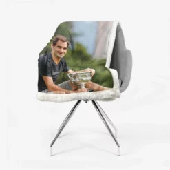 Roger Federer Wimbledon Tennis Player Sherpa Fleece Blanket 2