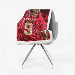 Romelu Lukaku Premier League Player Sherpa Fleece Blanket 2