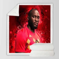 Romelu Menama Lukaku Bolingoli Champions League Sherpa Fleece Blanket