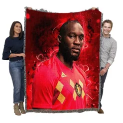 Romelu Menama Lukaku Bolingoli Champions League Woven Blanket