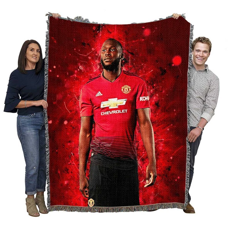 Romelu Menama Lukaku Bolingoli Woven Blanket