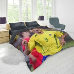 Ronaldo Nazario Brazilian Footballer Duvet Cover 1