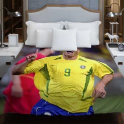 Ronaldo Nazario Brazilian Footballer Duvet Cover