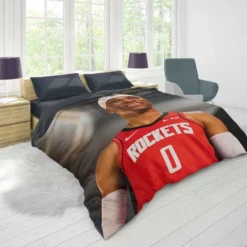 Russell Westbrook Houston Rockets NBA Duvet Cover 1