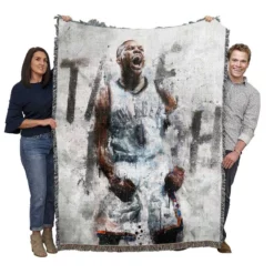 Russell Westbrook Oklahoma City Thunder Art Woven Blanket