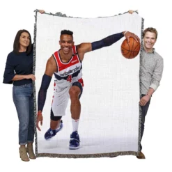 Russell Westbrook Washington Wizards NBA Woven Blanket