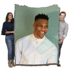 Russell Westbrook professional NBA Player Woven Blanket