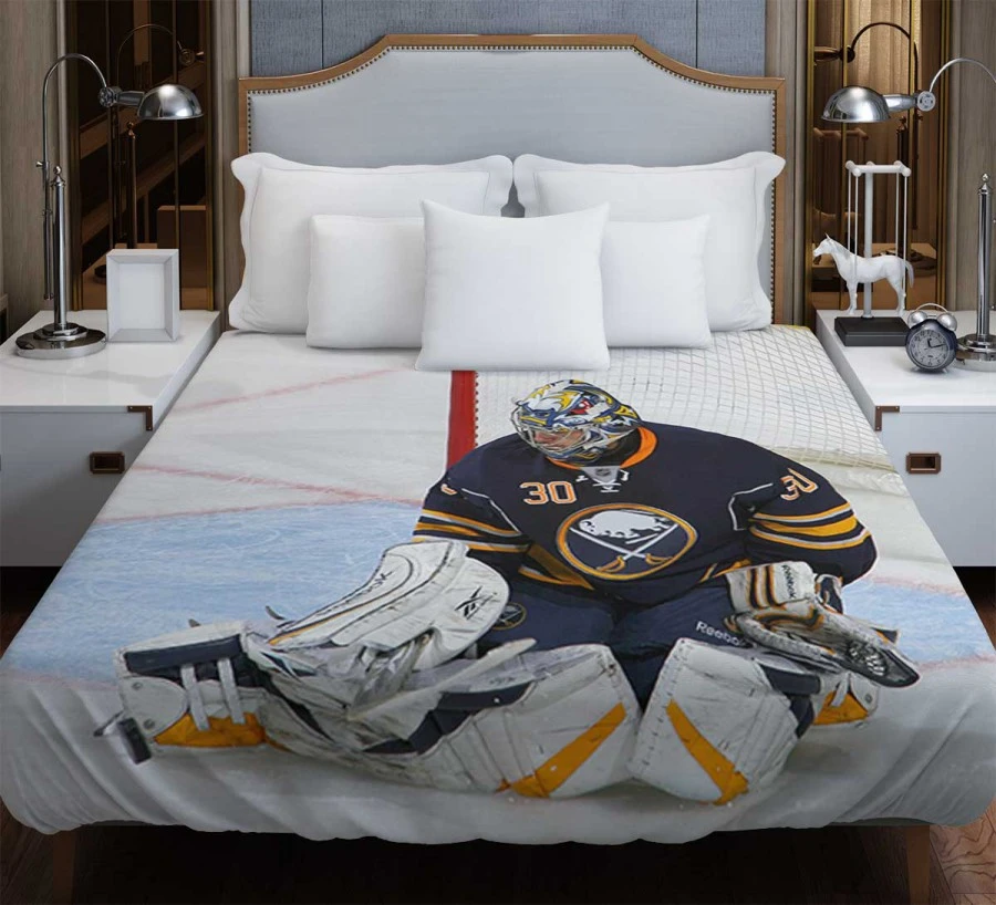 Ryan Miller NHL Player Duvet Cover