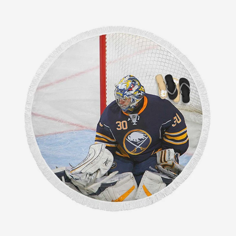 Ryan Miller NHL Player Round Beach Towel