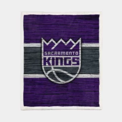 Sacramento Kings Logo Sherpa Fleece Blanket 1